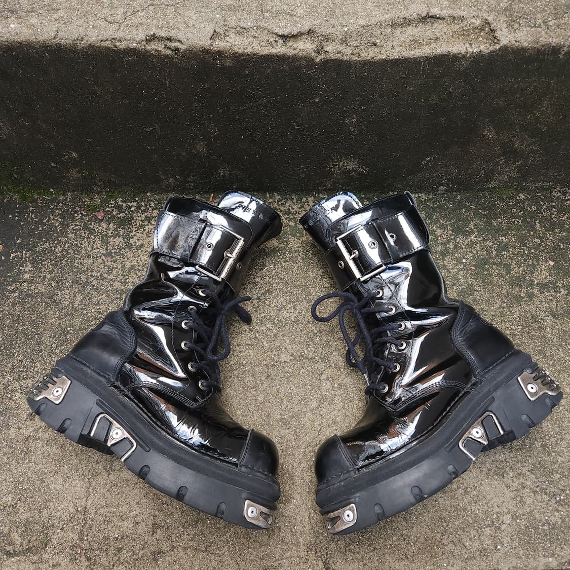 [41] NEW ROCK M-312-C15 레더 부츠 상품이미지4