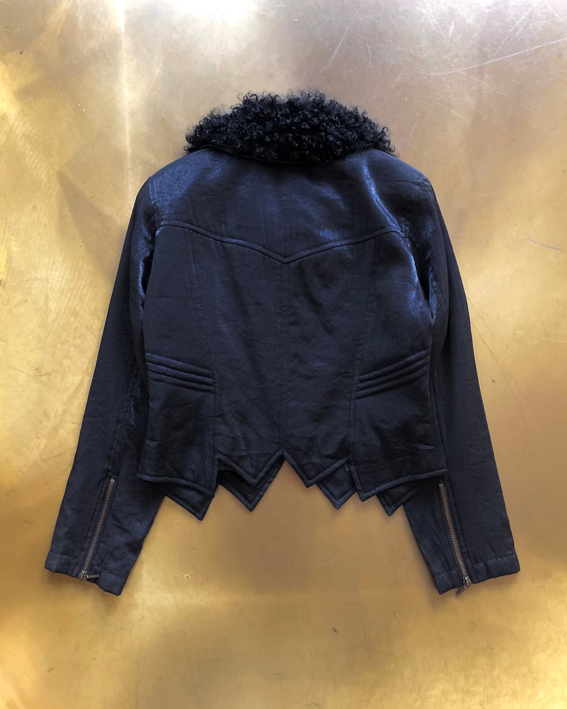 Ca Et La サエラ Tibet Lamb Fur Trim Jacket 상품이미지10