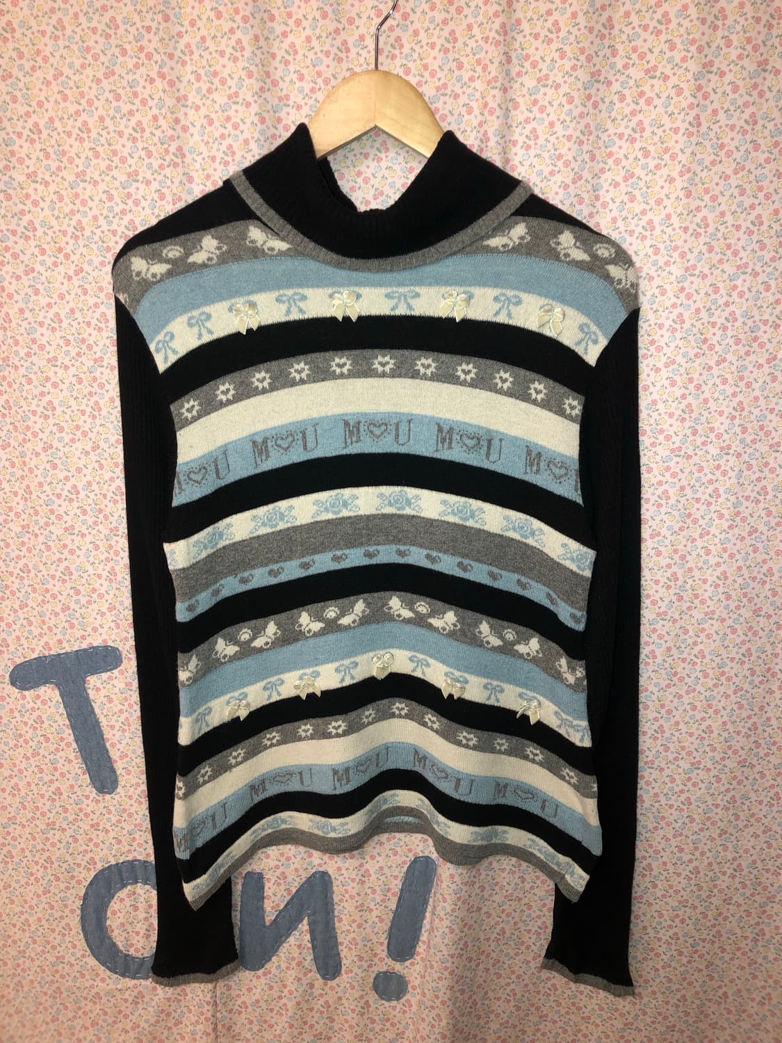 ribbon stripe knit 상품이미지1
