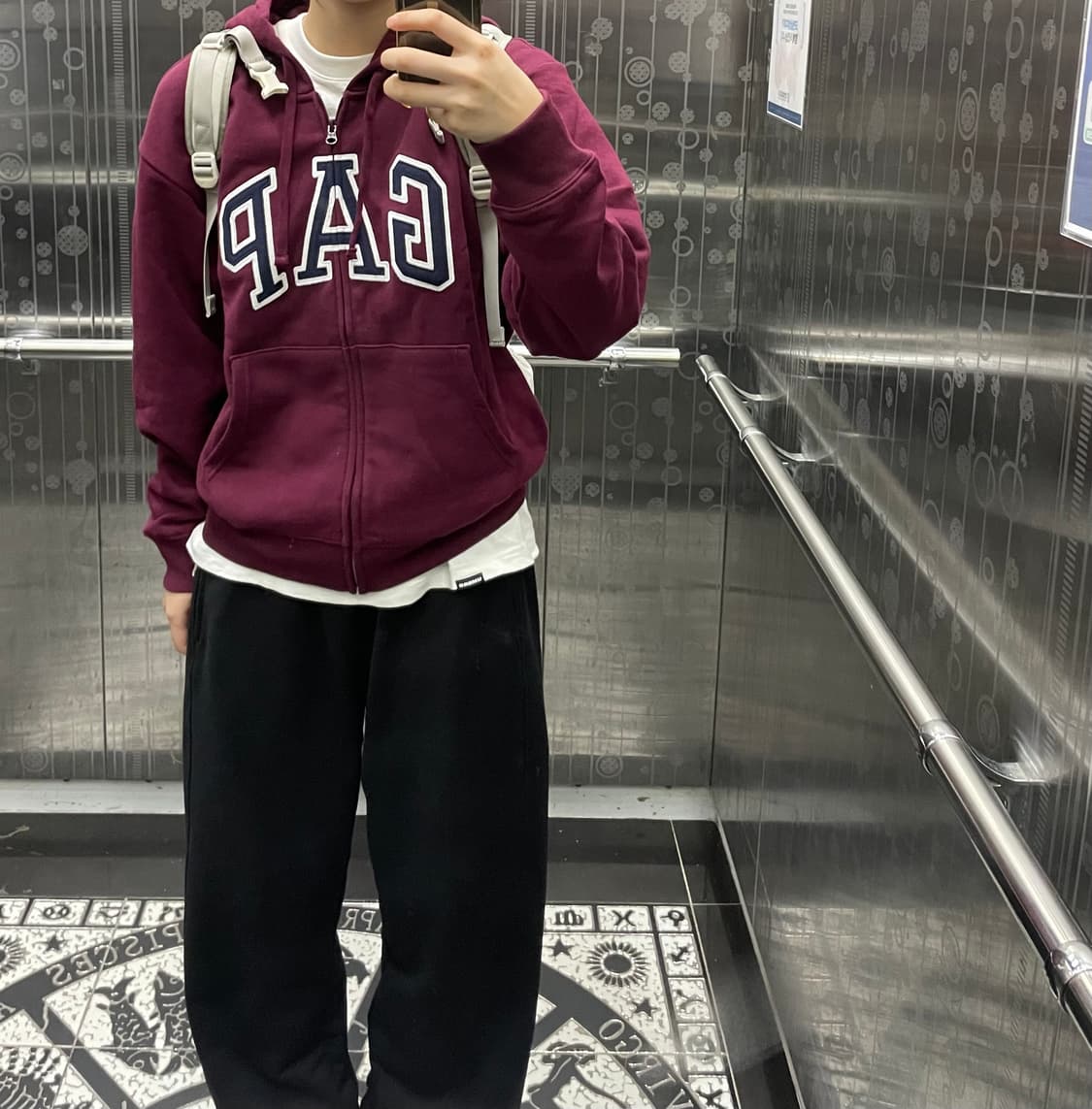 갭 후드집업 gap 후드집업 GAP 후드집업 버건디  상품이미지1