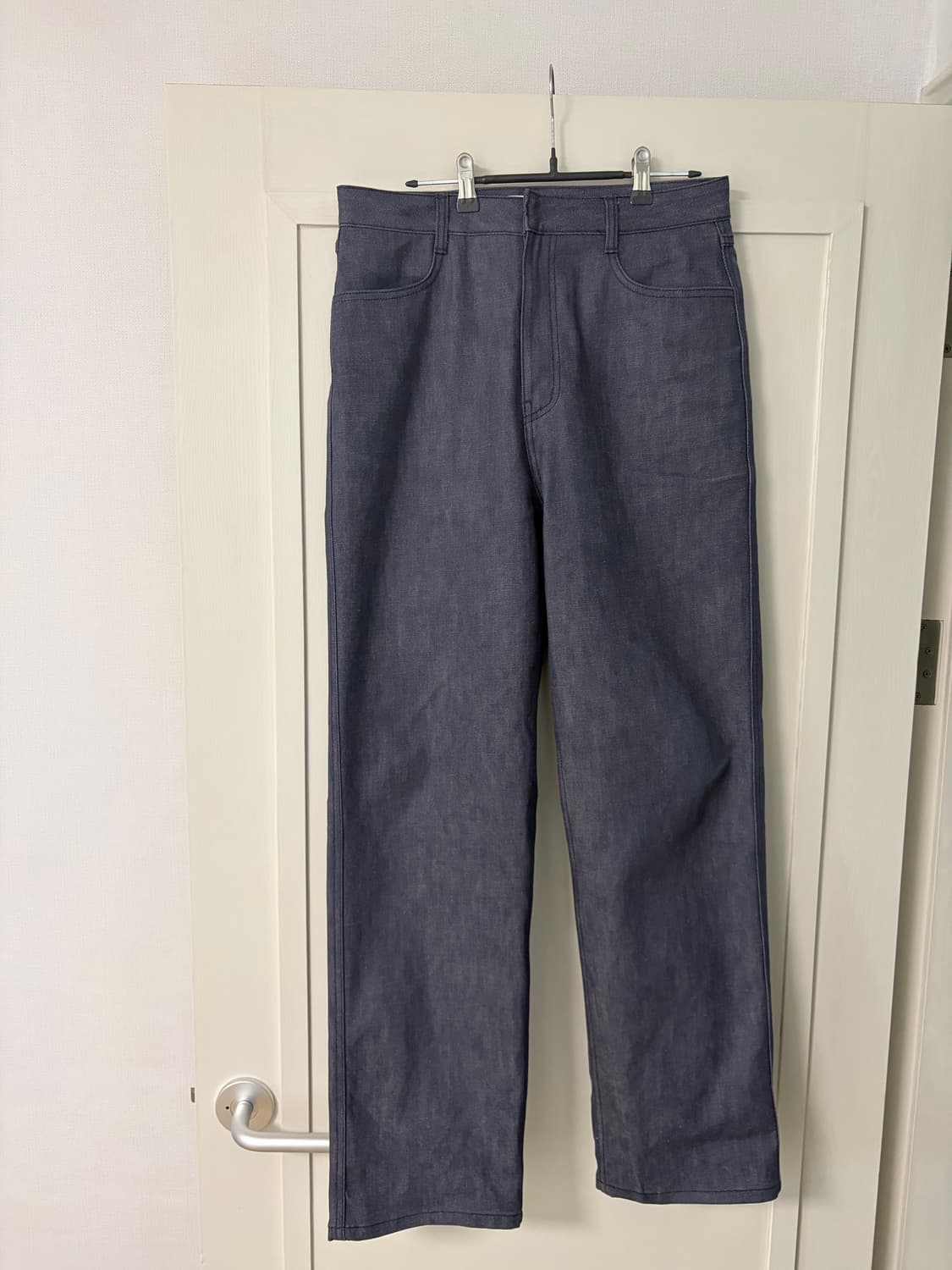 Amomento mens colored 스트레이트 핏 데님 블루 M 상품이미지1