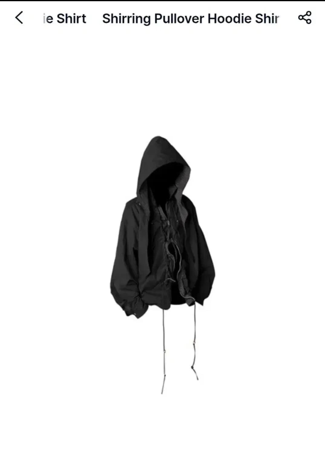 콰스 KUAS 블랙셔링 풀오버 후드셔츠 상품이미지1