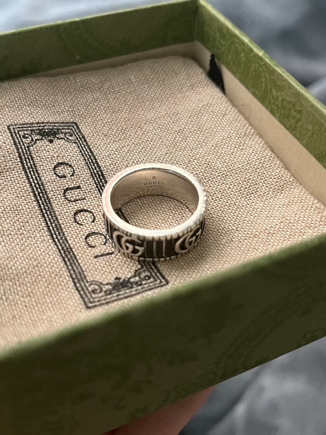 구찌 마몽 더블 G링 실버반지 11호 상품이미지2