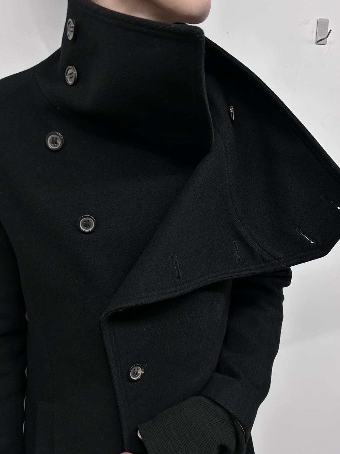 Zara Black-Tag 사선 하이넥 코트 상품이미지4