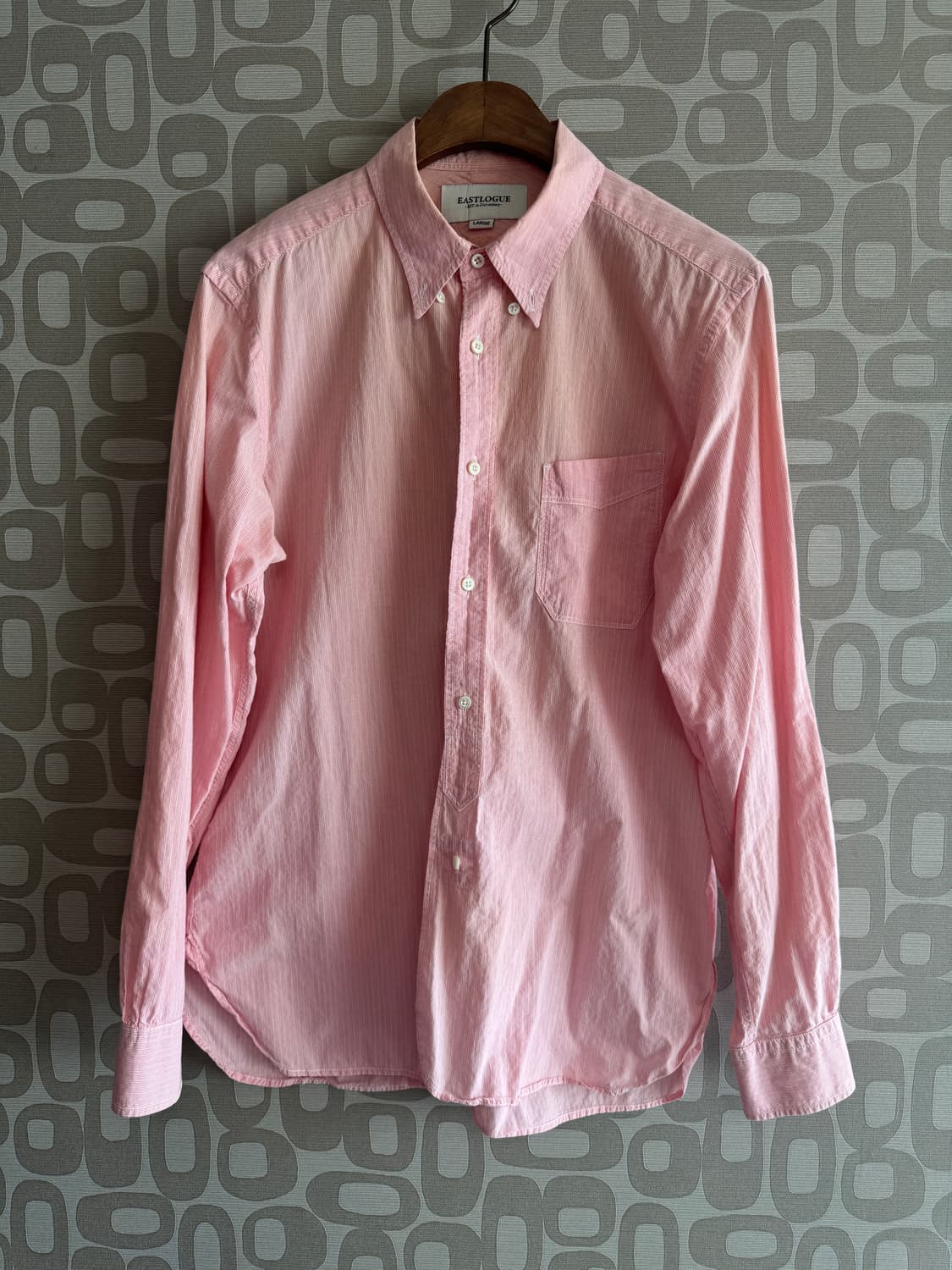 EASTLOGUE 이스트로그 핑크 셔츠 상품이미지1