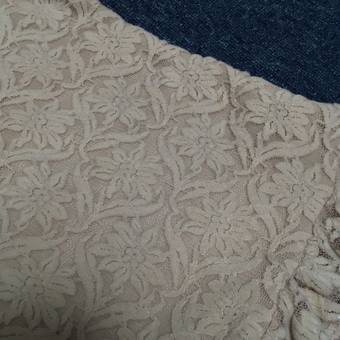 빈티지 꽃 레이스 스퀘어넥 티 상품이미지2