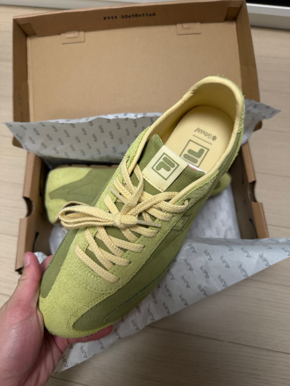 (새상품) 휠라 리트모 슬릭 LX 말차 스니커즈 상품이미지3