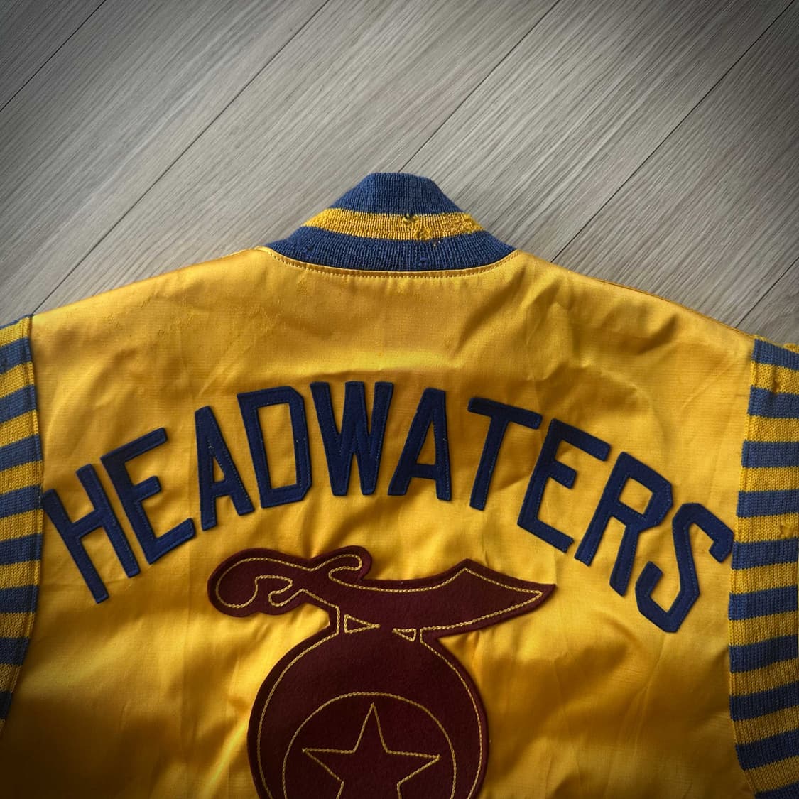 40s USA Vintage Satin Stadium Jacket 상품이미지3