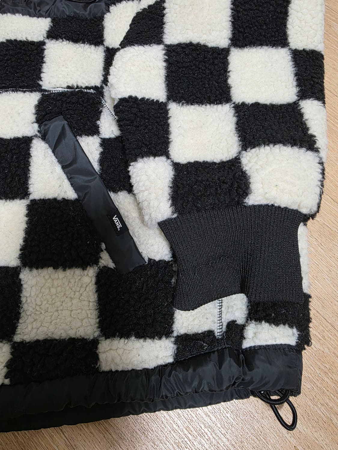 반스 체커보드 리버시블 후리스 자켓 상품이미지3