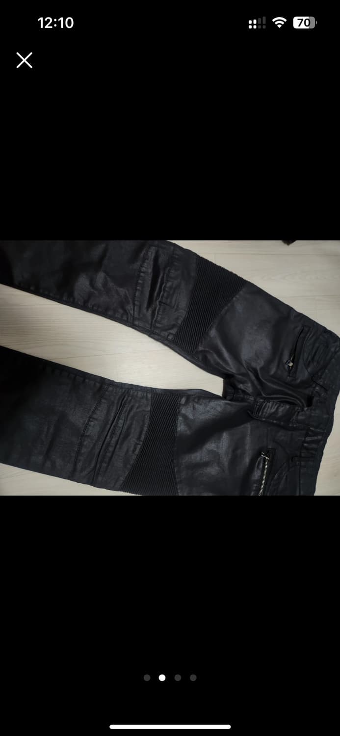 발망 양피 바이커바지 36-7인치 상품이미지2