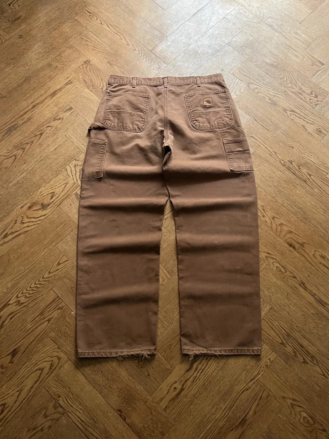 [36]칼하트 Made in USA 다크브라운 카펜터 워크 팬츠 상품이미지1