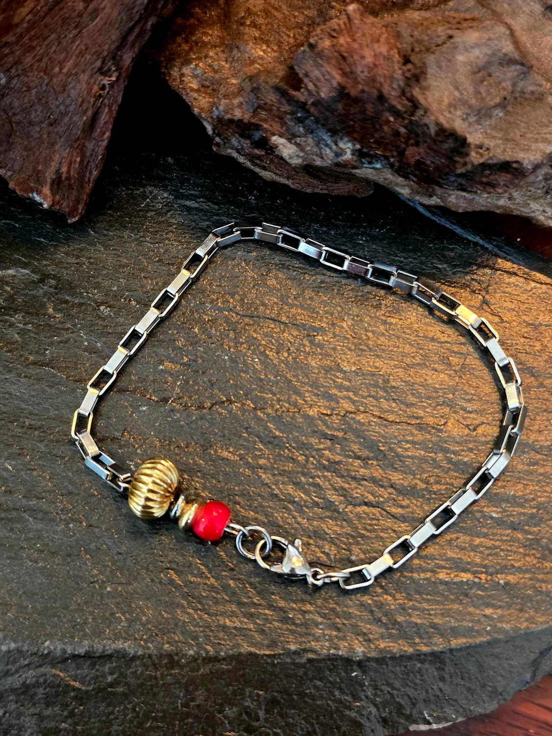 3cross  single/ 레이어드 포인트 brass 써지컬 팔찌 상품이미지1