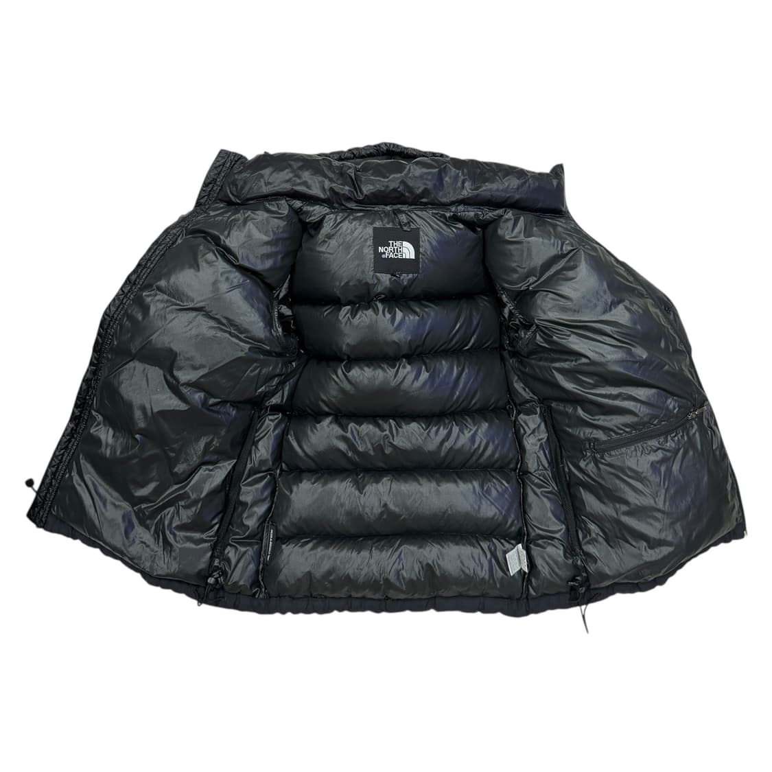 노스페이스 빈티지 퍼텍스 메트로 700 유광 후드 패딩 블랙 80 S 상품이미지2