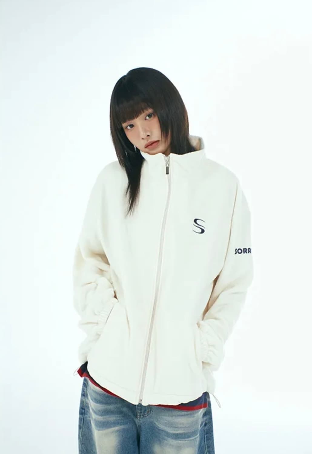 소라노 빅 로고 플리스 자켓 상품이미지1