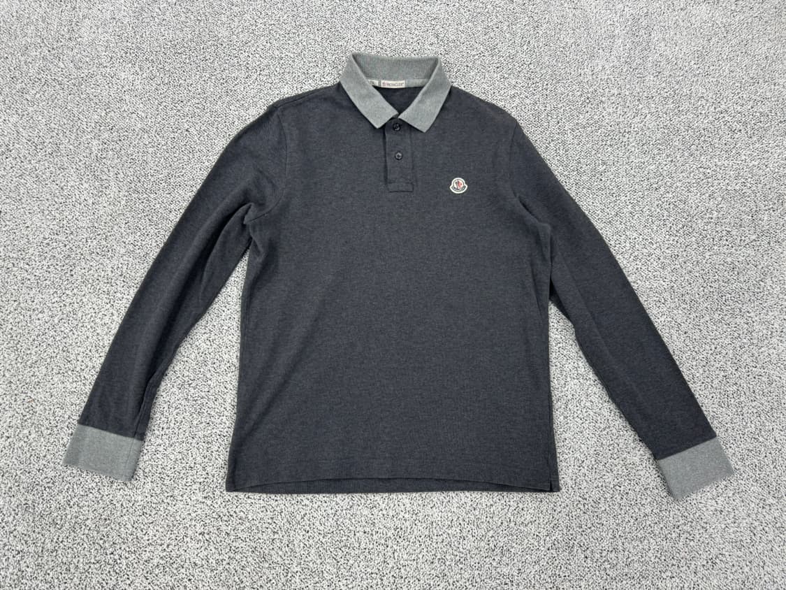 몽클레어 로고 긴팔 카라티 상품이미지1