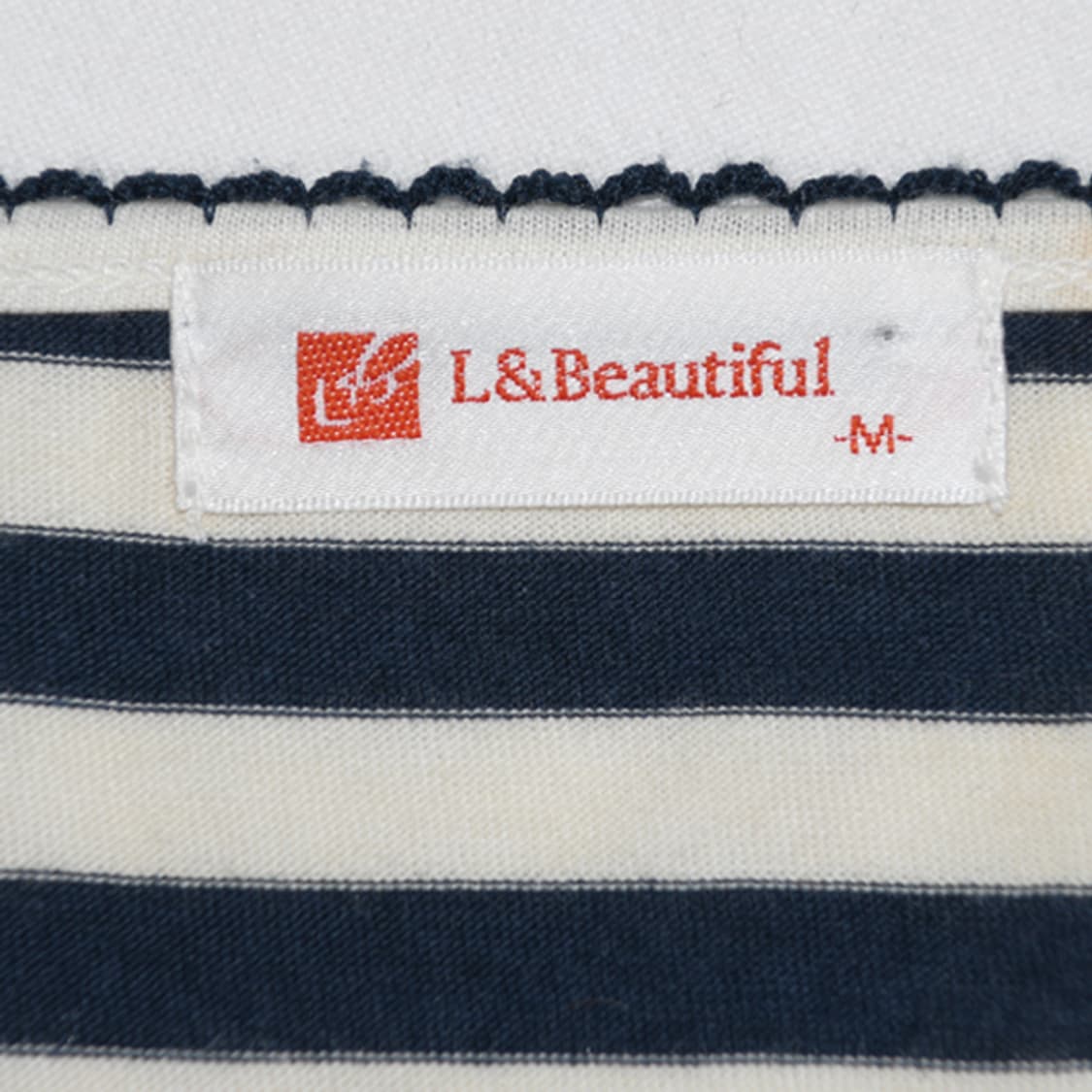 L& Beautiful 스트라이프스퀘어넥셔링티셔츠 상품이미지6