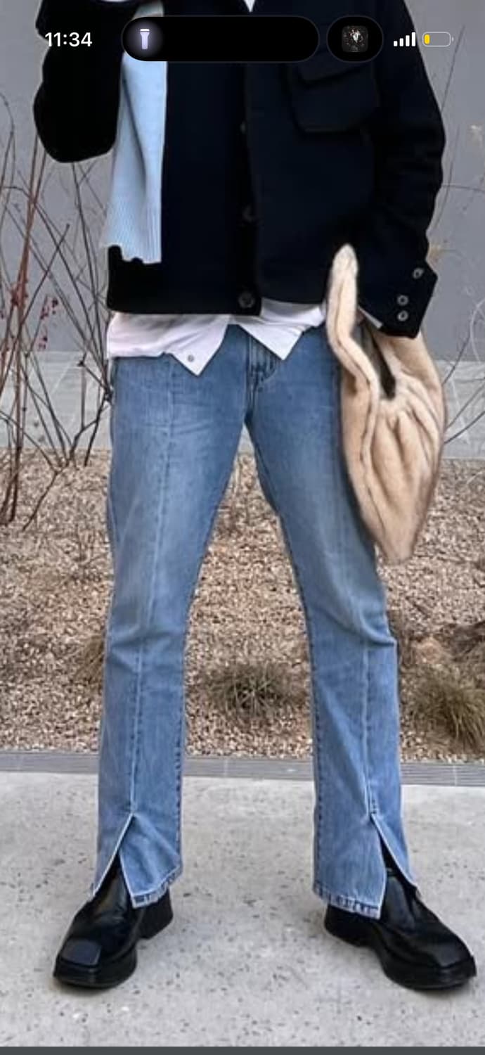 랩 101 앞트임 청바지 상품이미지1