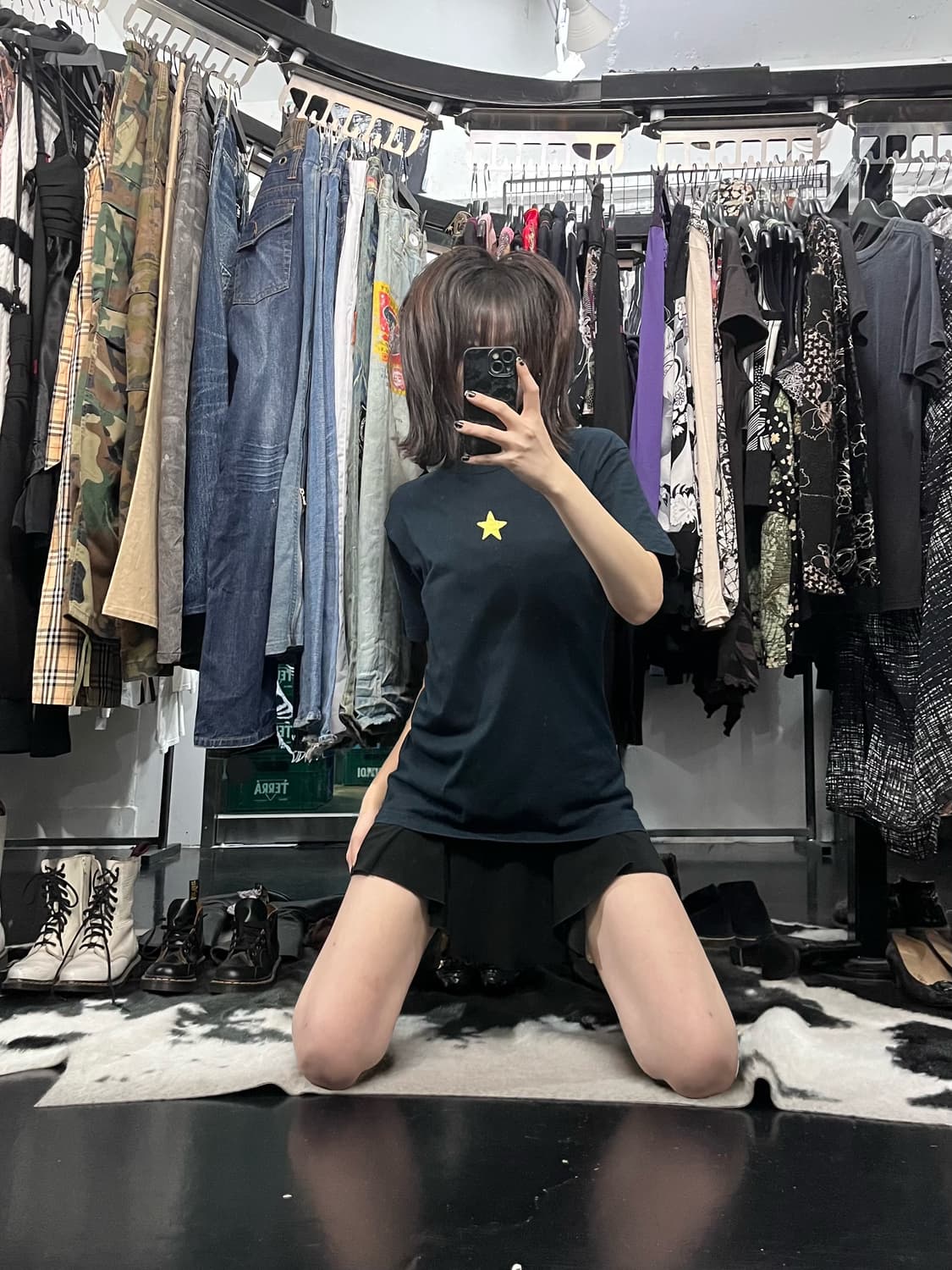도깨비 프린팅 포인트 반팔 상품이미지5