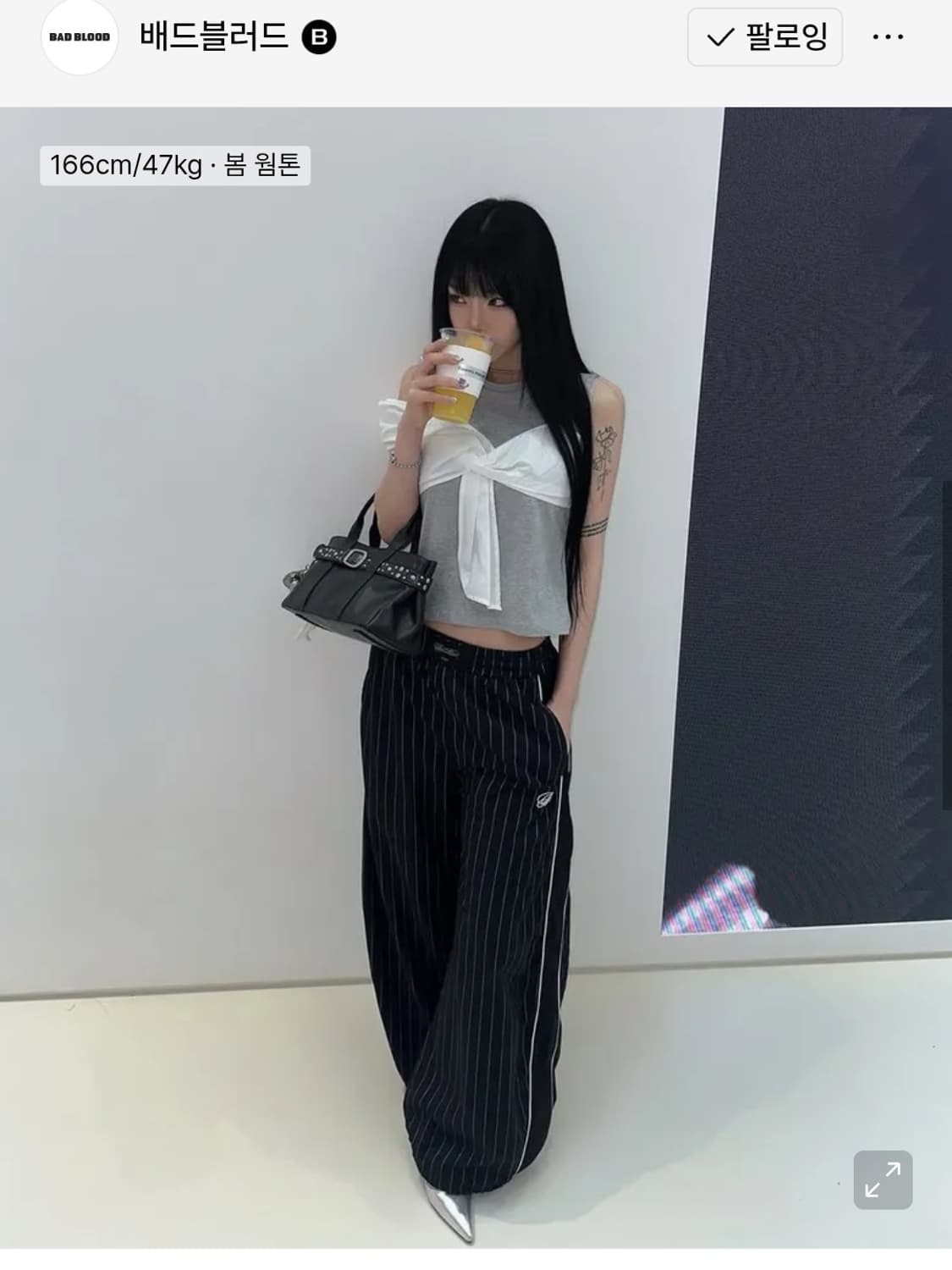 (새상품) 배드블러드 다크클래식 트랙팬츠 상품이미지2