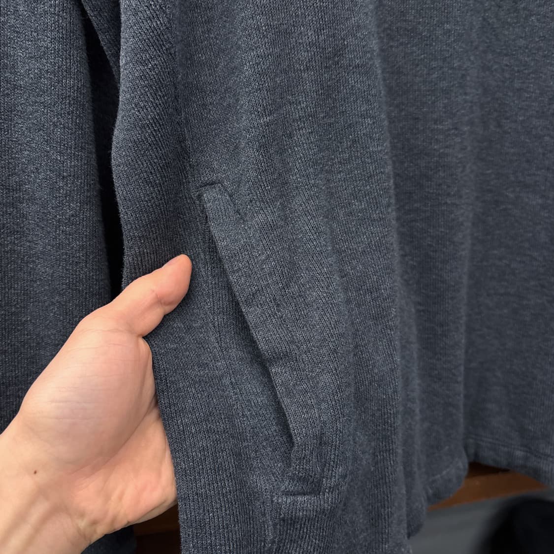 90s 폴로 랄프로렌 코튼리브 하프버튼 니트 스웨터 차콜 N988 상품이미지6