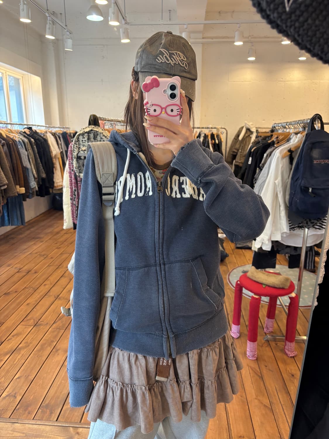 아베크롬비 블루 후드집업 상품이미지1