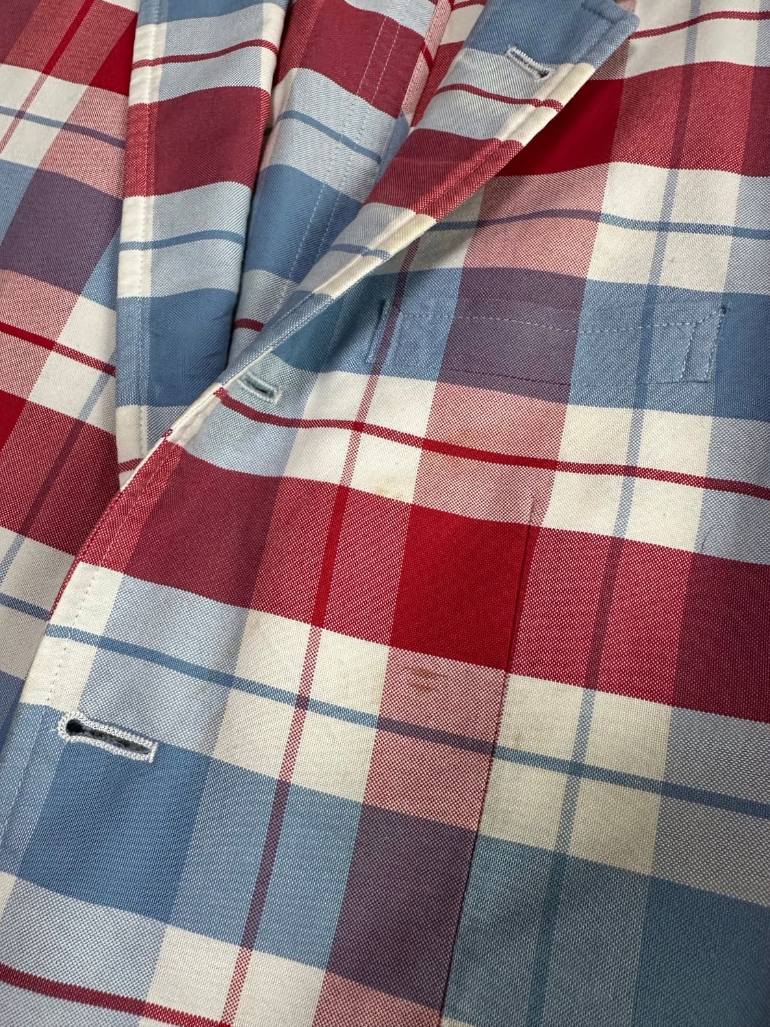 톰브라운 2011 런웨이 타탄 체크 논파이핑 자켓 상품이미지5