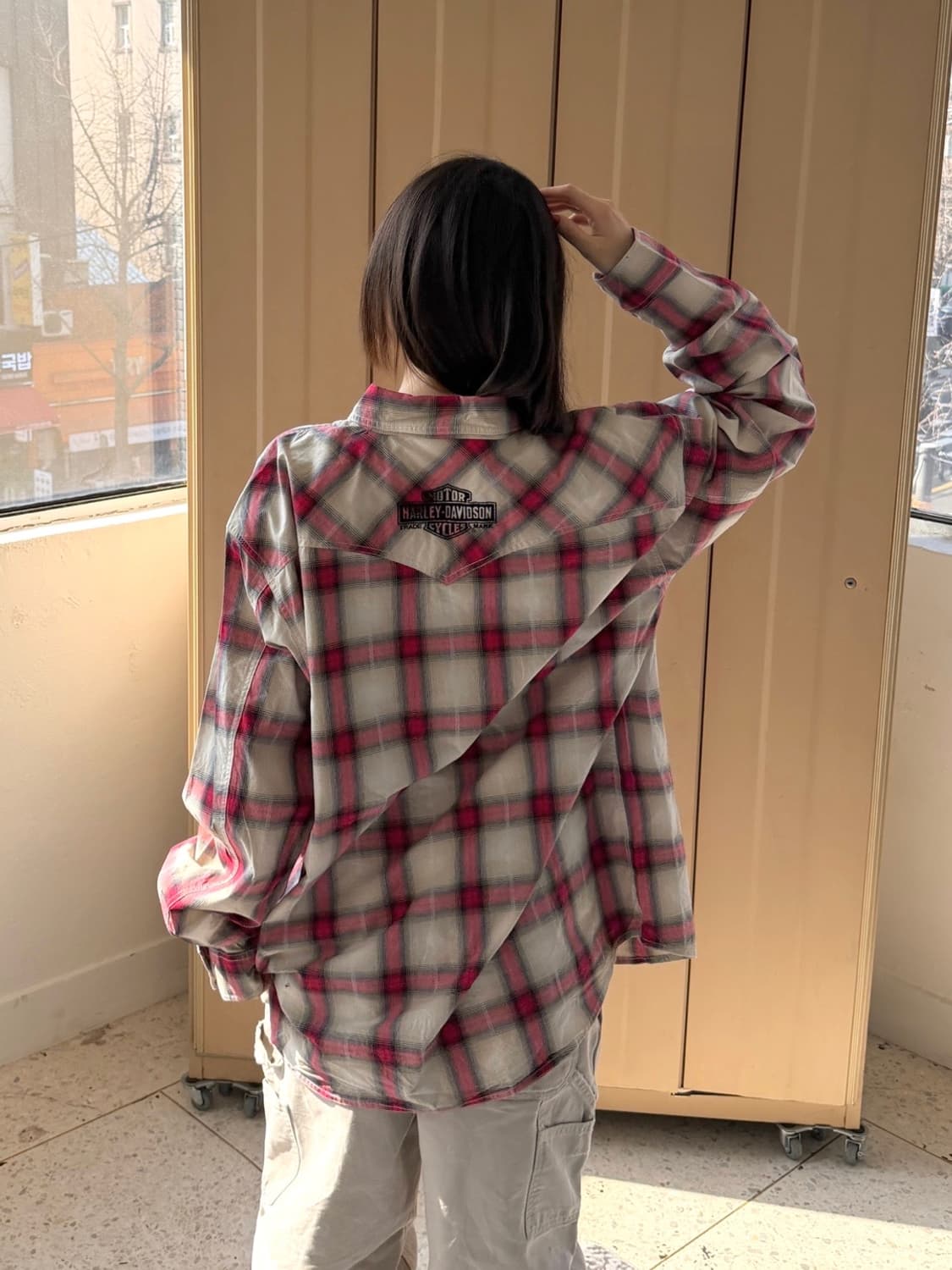 할리데이비슨 긴팔 체크 셔츠  상품이미지4