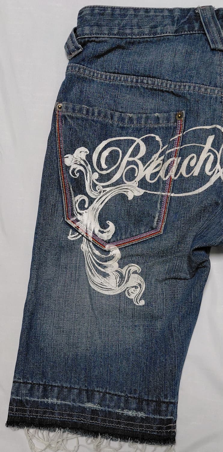 [M] y2k 감성 Beach Sound 서프 빈티지 자수 데님 팬츠 상품이미지7