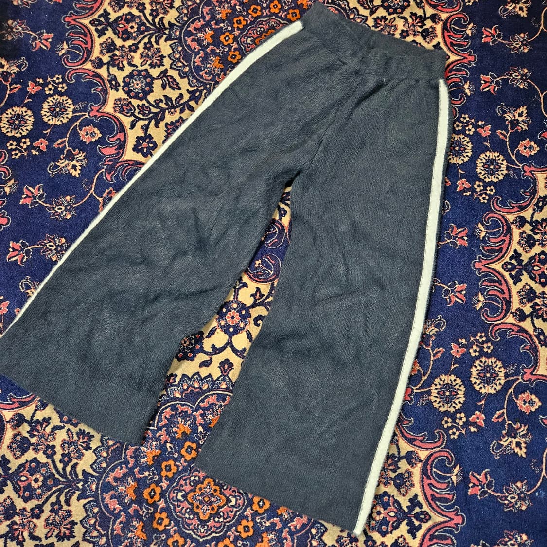 에고이스트 25ss 라인배색 니트 와이드 밴딩 팬츠 55size 상품이미지4