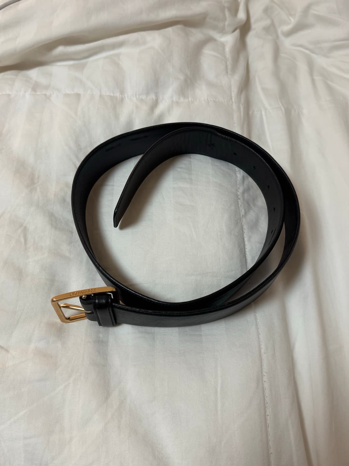 누마레 ee 블랙 레더 벨트 상품이미지1