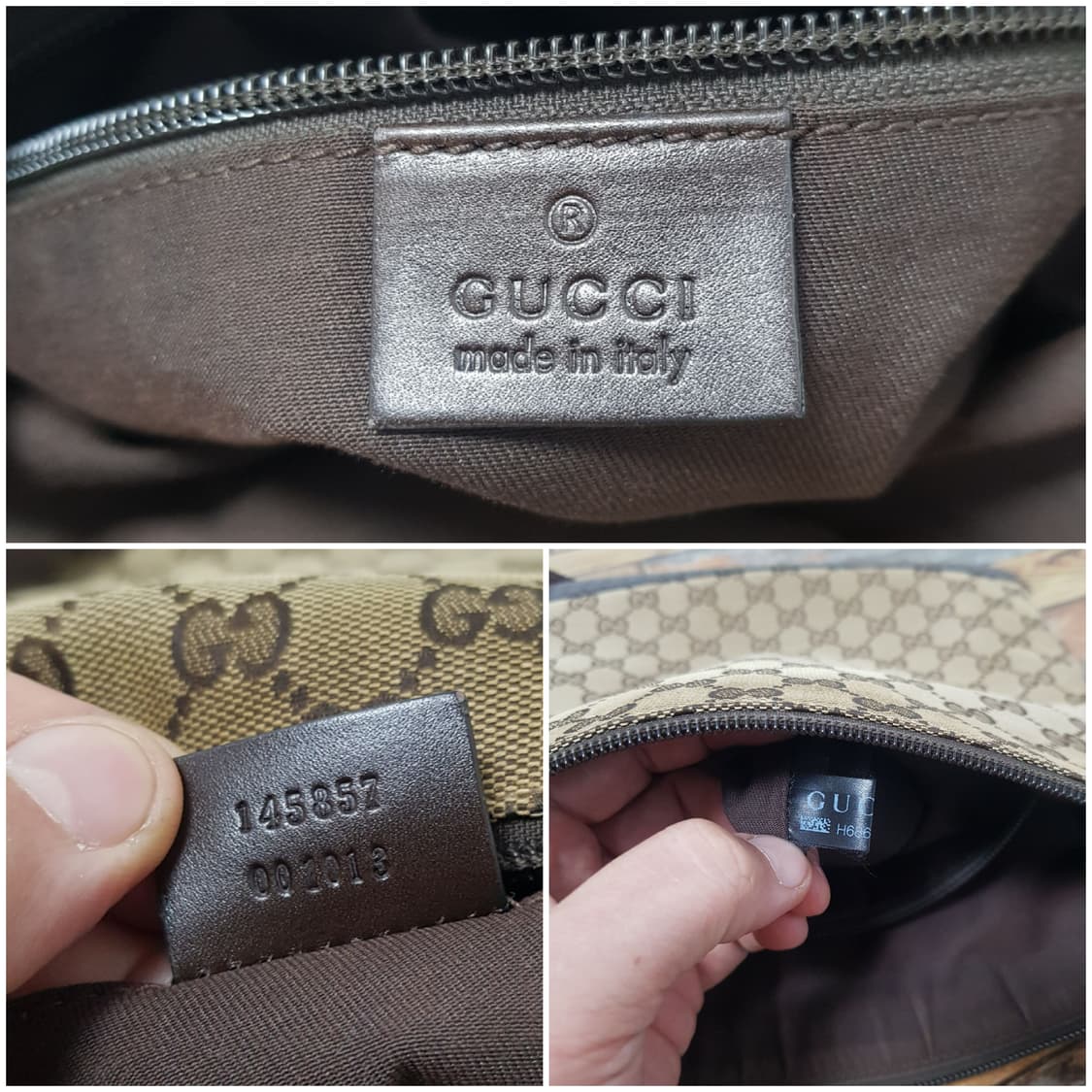 [정품] 구찌 GG 로고 캔버스 크로스백 브라운 상품이미지8