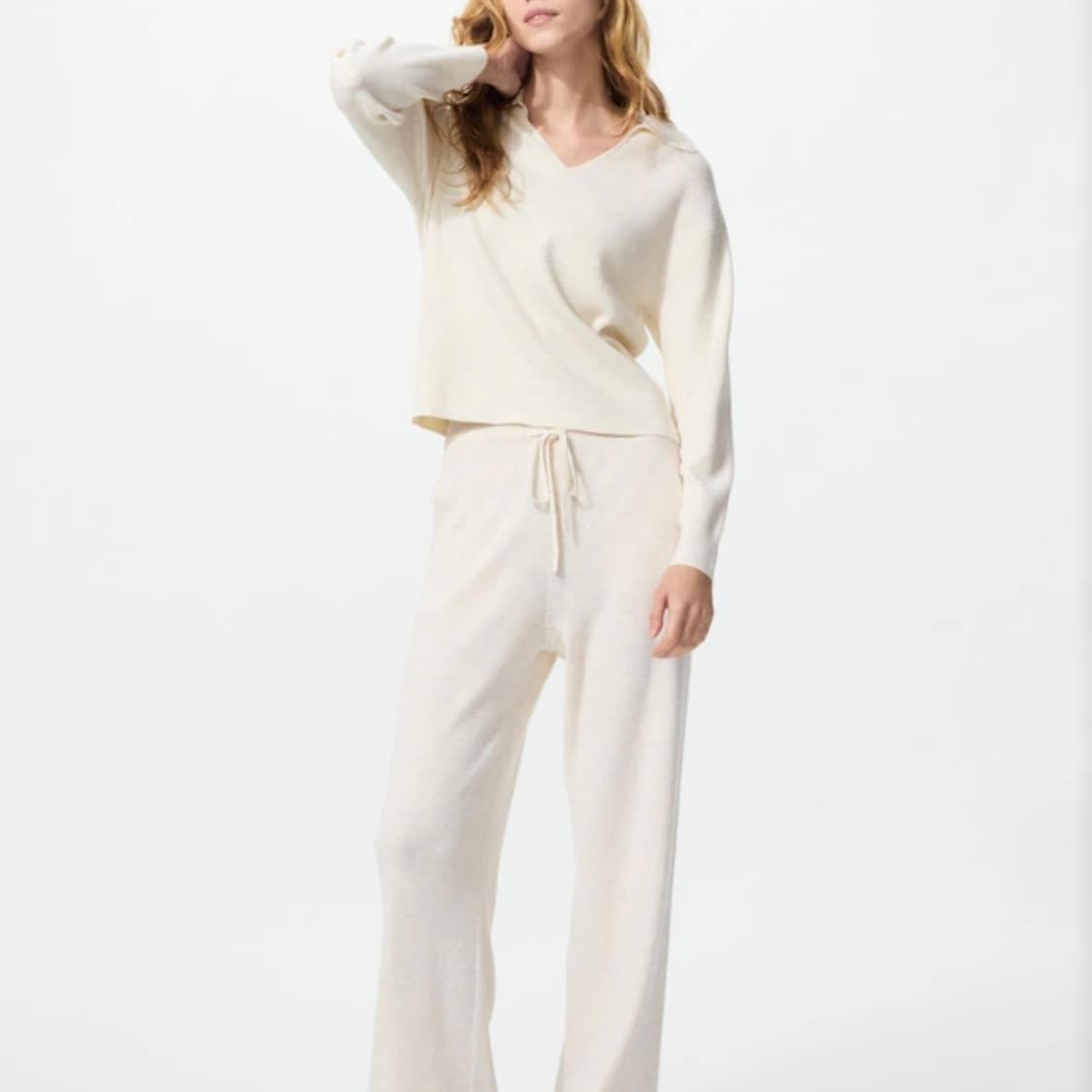 유니클로 워셔블 니트 립폴로 스웨터 m 상품이미지2