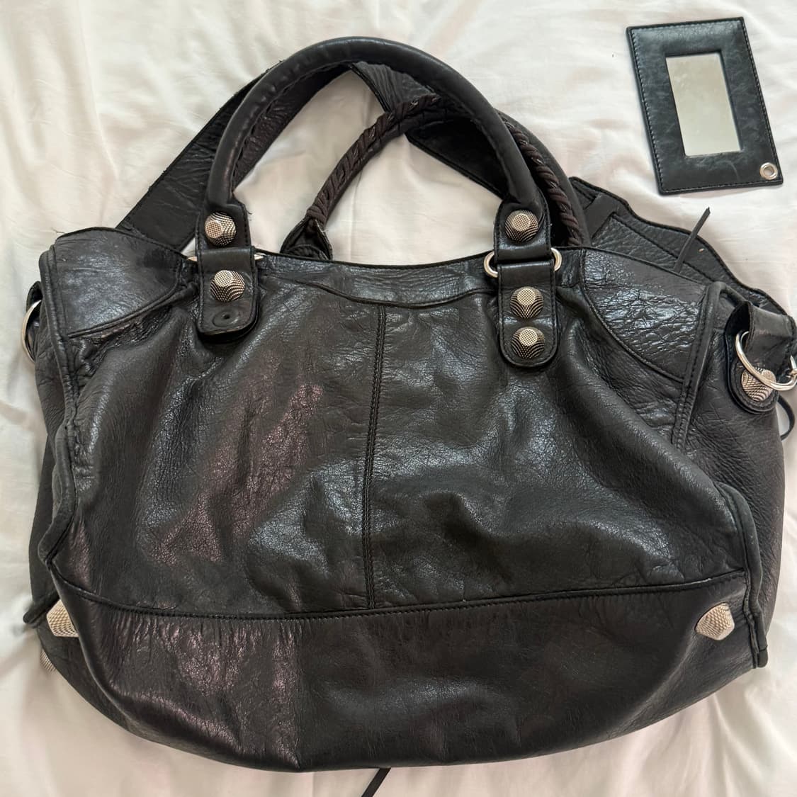 발렌시아가 모터백 블랙 미디움 상품이미지7