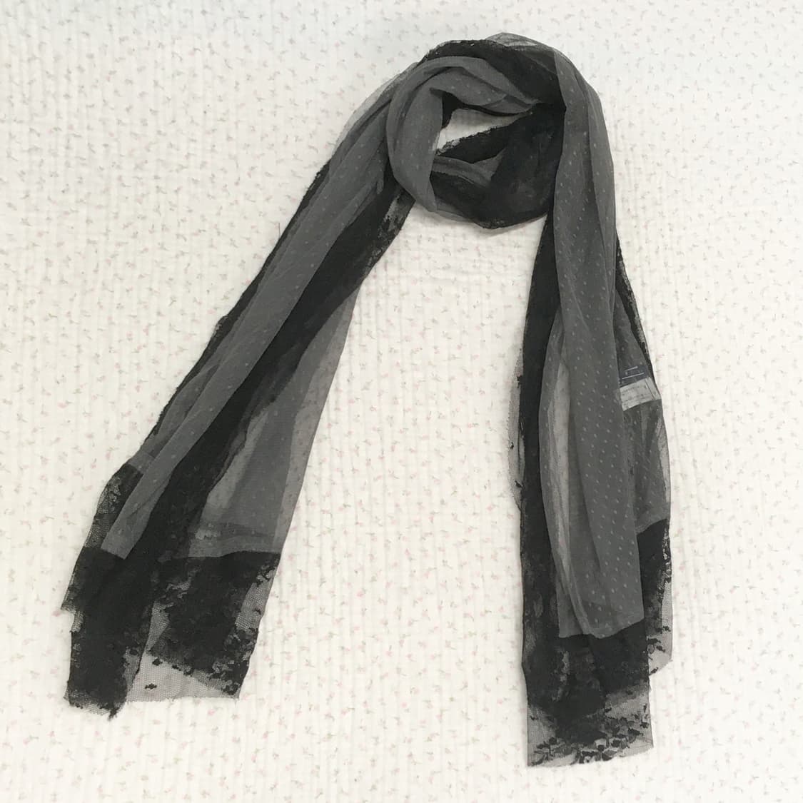 GAP/ 레이스 시스루 스카프 도트스카프 히메갸루스카프  상품이미지5