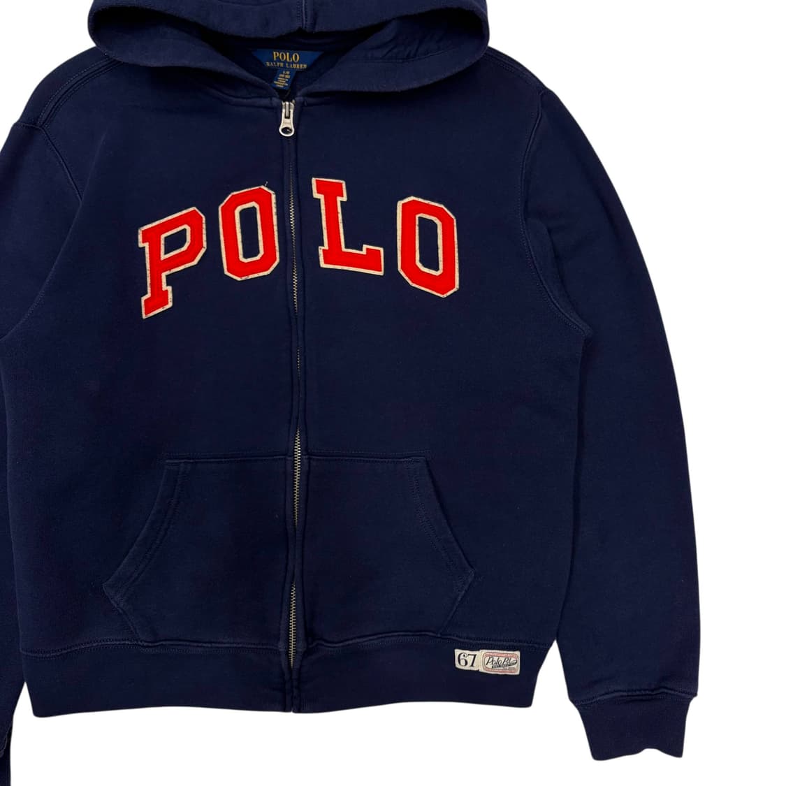 폴로 랄프 로렌 빅 아치 로고 네이비 후드집업 S 상품이미지3