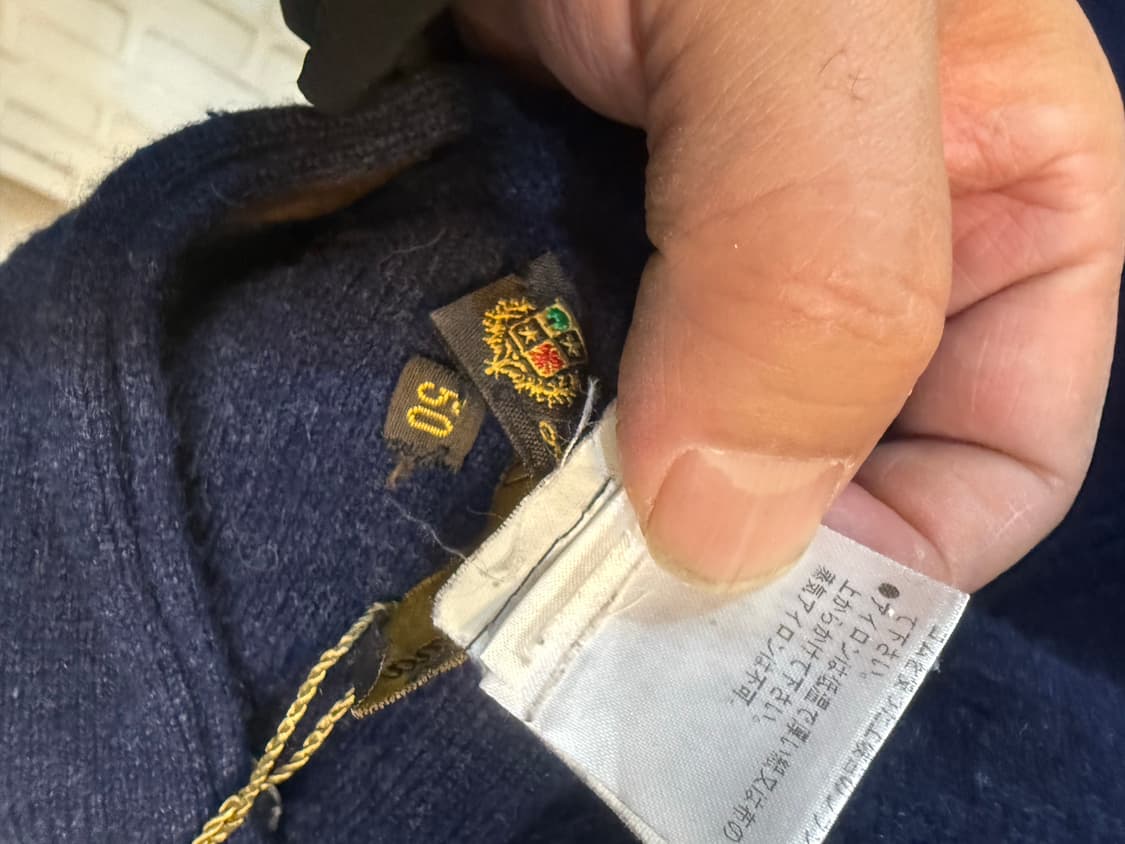 50/100-105 정품 로로피아나 리버시블 캐시미어 니트집업 팝니다 상품이미지8