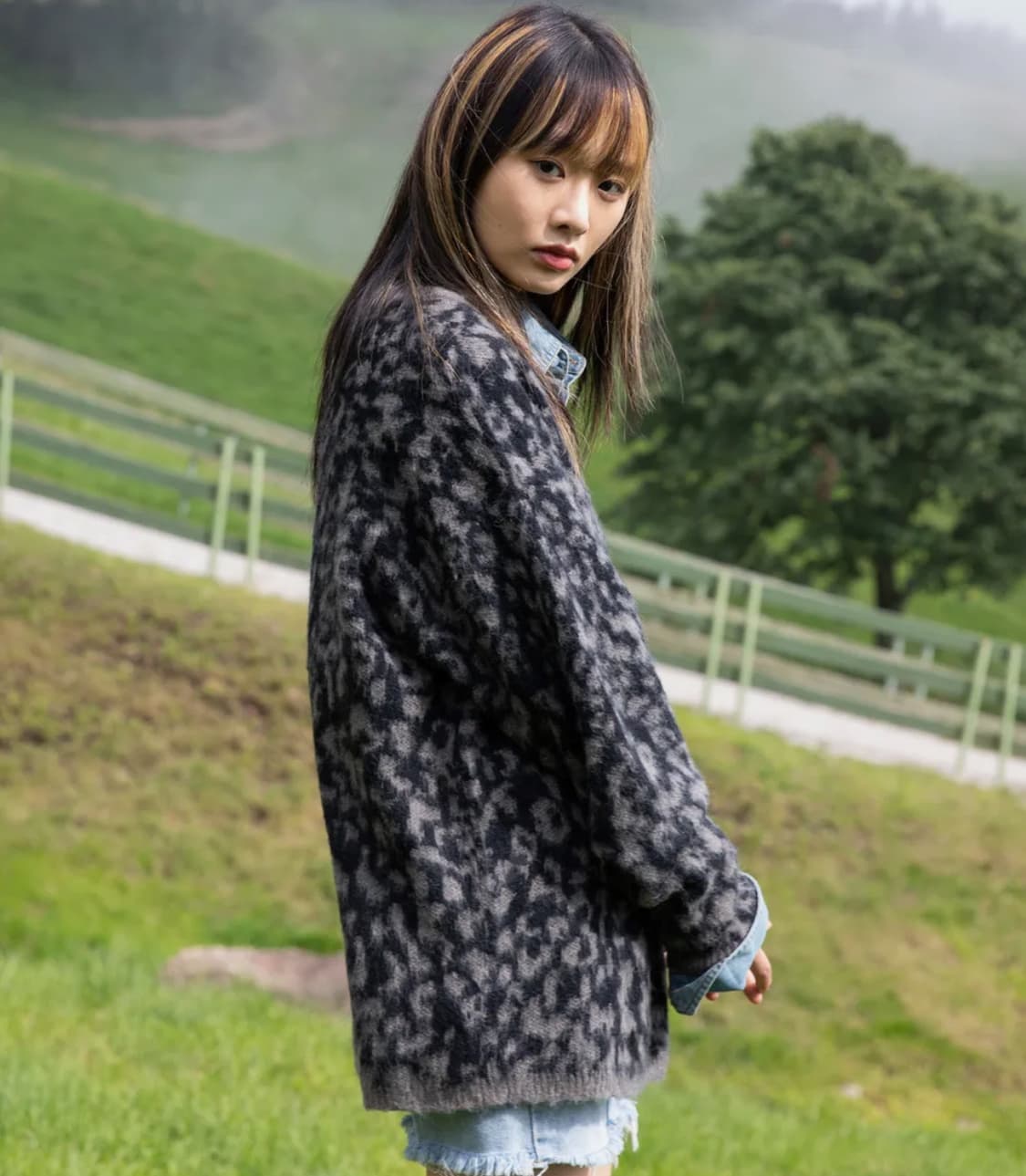 엑스톤즈 아피나 모헤어 가디건 블랙 상품이미지2