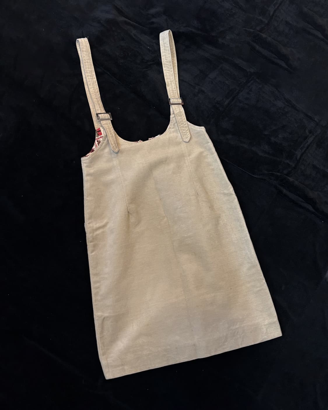 일본빈티지 멜빵 스커트 상품이미지1