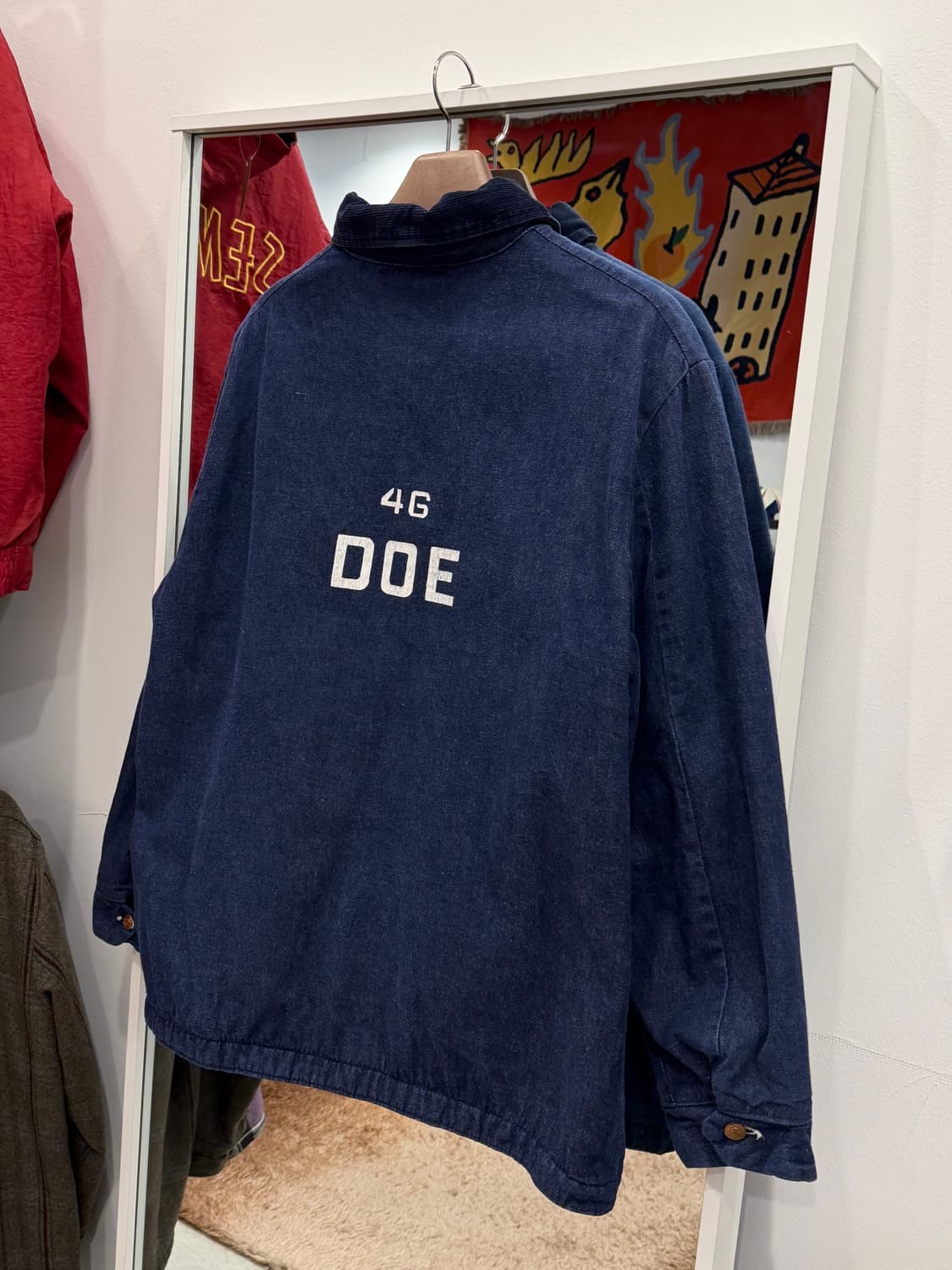 90s Wrangler 랭글러 데님 초어 코트 상품이미지5