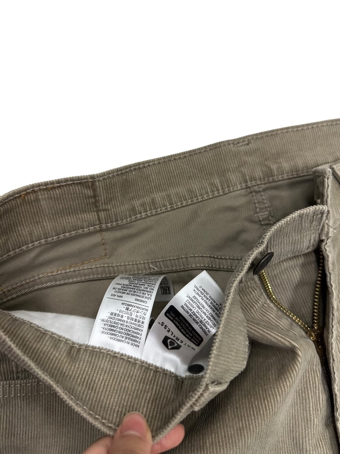 리바이스 505 코듀로이 골덴팬츠 베이지 새상품 (36) 상품이미지5