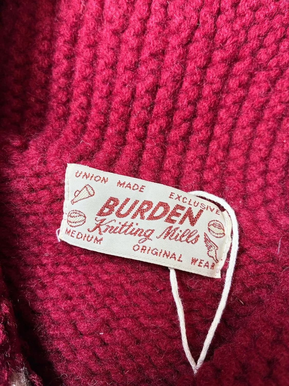 BURDEN 80's 헤비 울 니트 코위찬 가디건 PN8304 상품이미지6