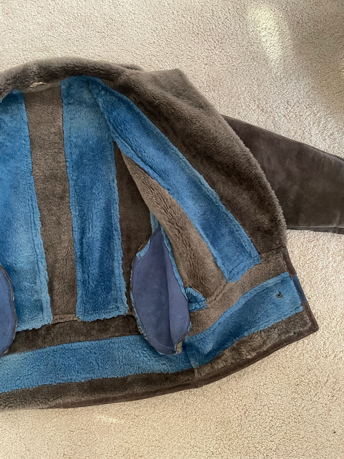 vintage France shearling mouton coat 상품이미지9