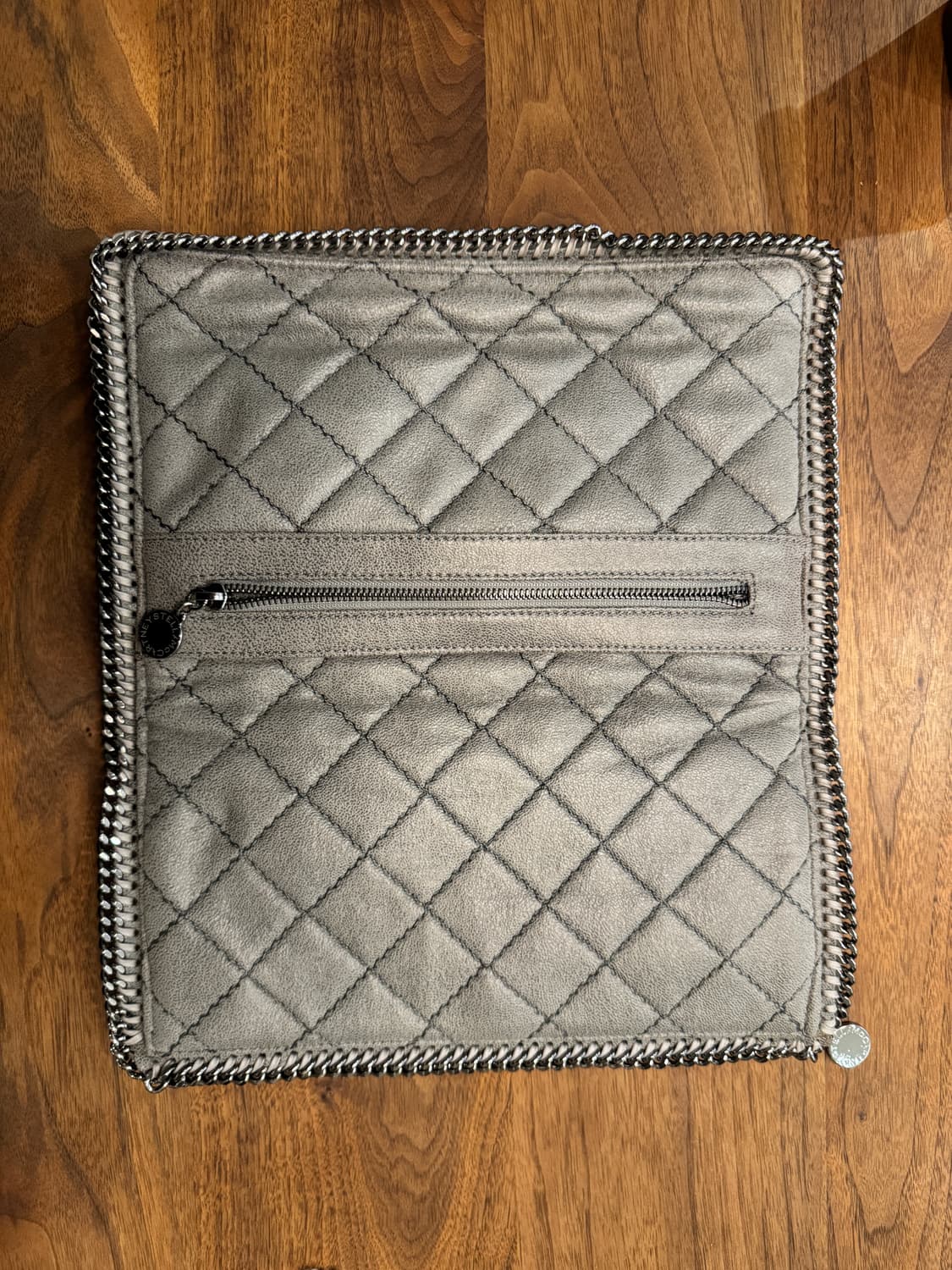 스텔라 매카트니 파라벨라 클러치 (스웨이드/그레이) 상품이미지2