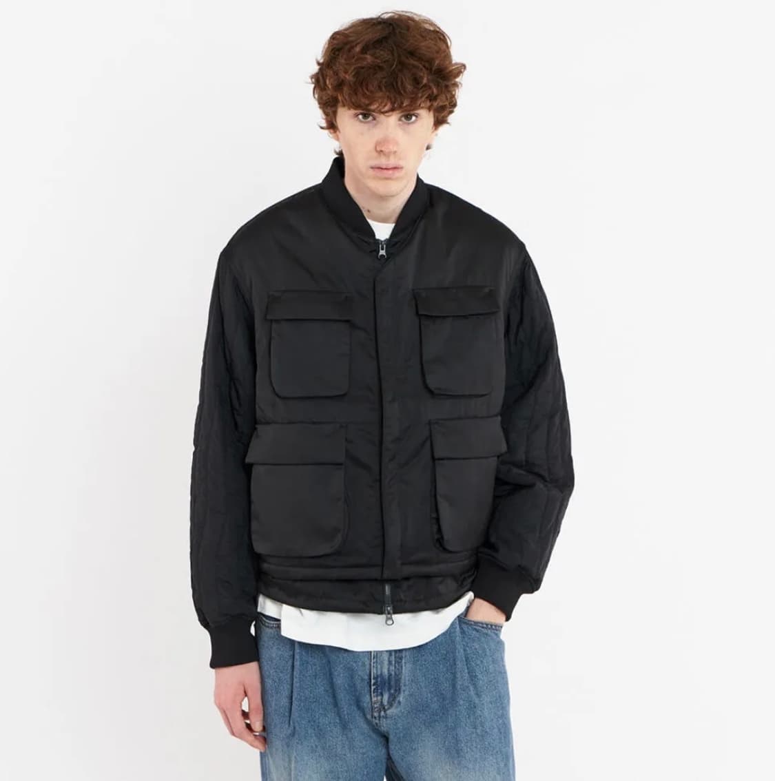 언어펙티드 패디드 블랙 재킷 상품이미지2