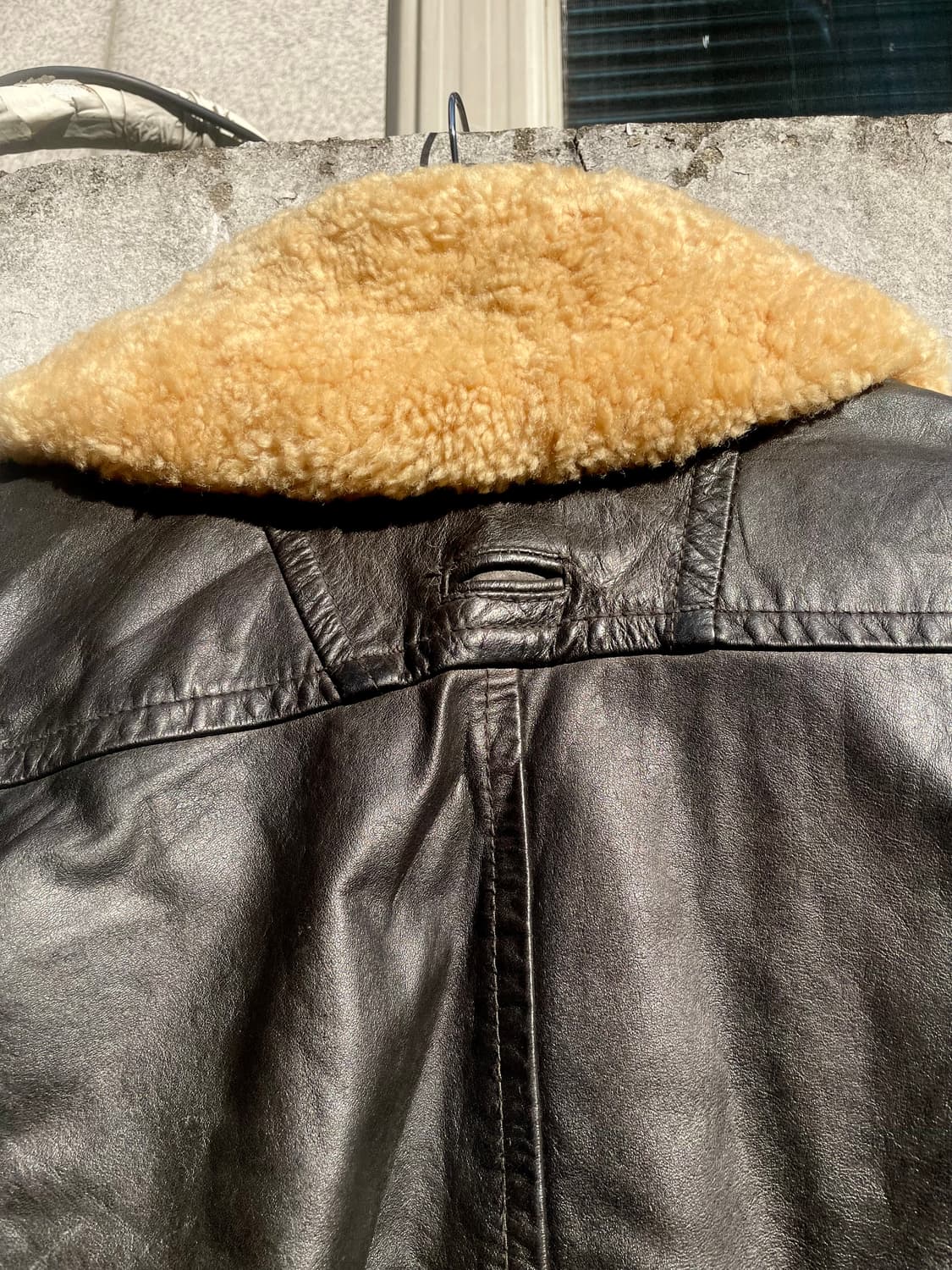 Vintage Leather Cropped Jacket 상품이미지6