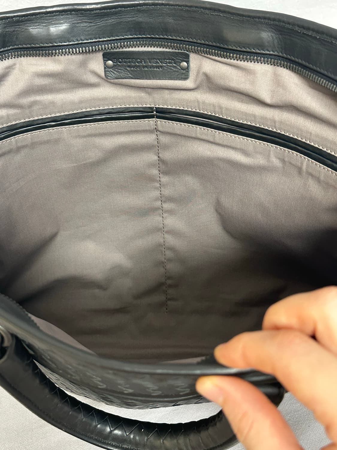 보테가베네타 인트레치아토 서류 가방 블랙 상품이미지5