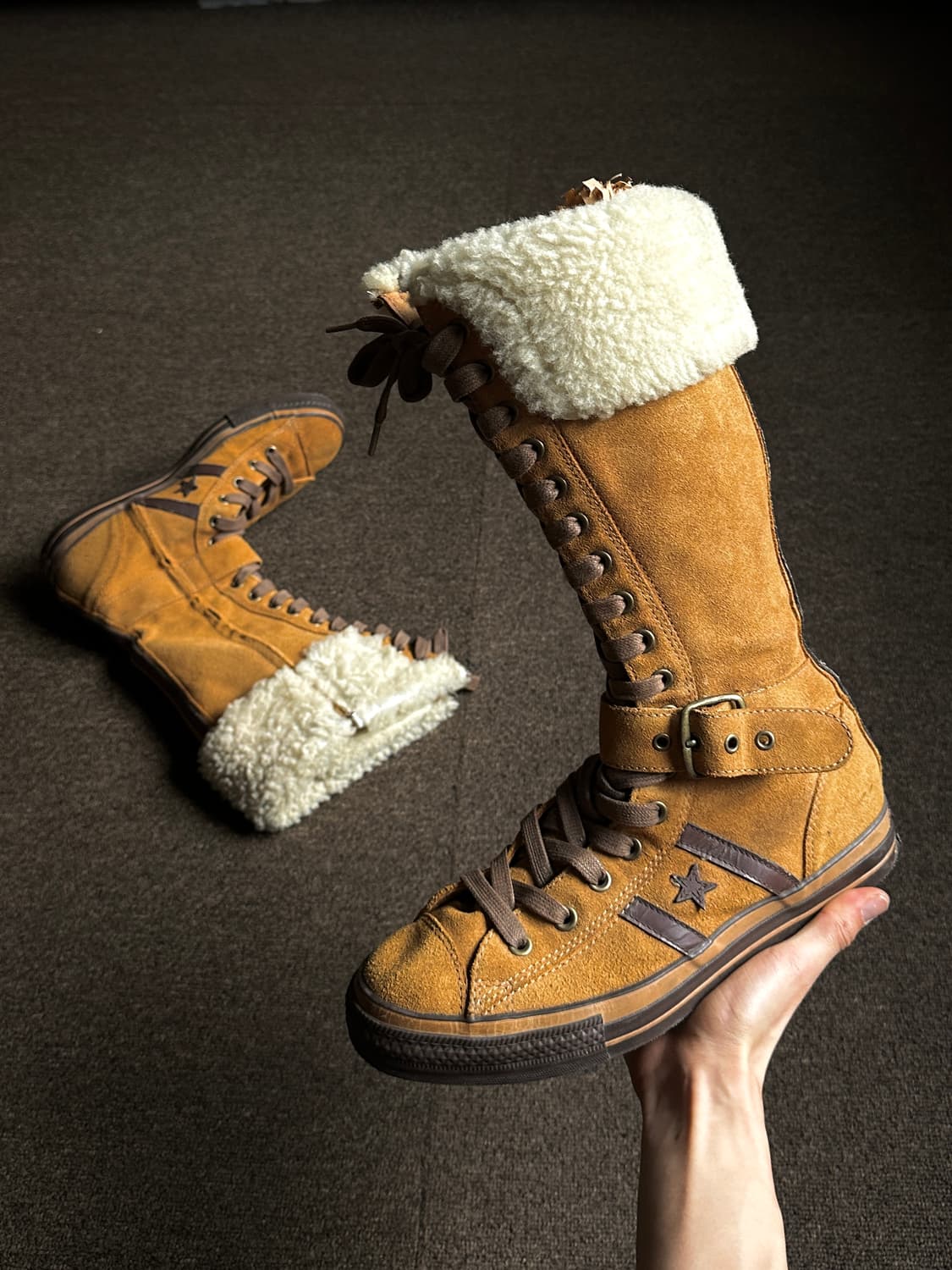 Converse 울트라 하이 스웨이드 스니커즈 상품이미지3