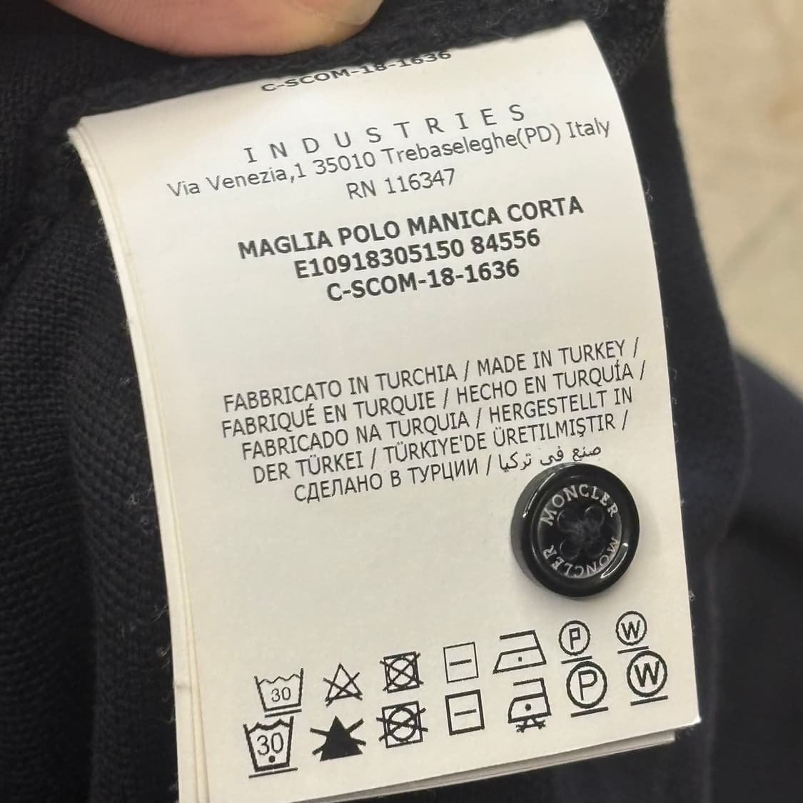 🫶🏻 몽클레어 Black 카라 반팔티  상품이미지5