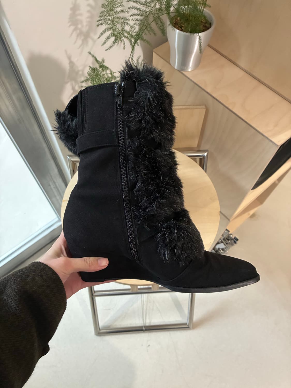 히로코 코시노 퍼 부츠 (퍼 탈부착 가능) 상품이미지6