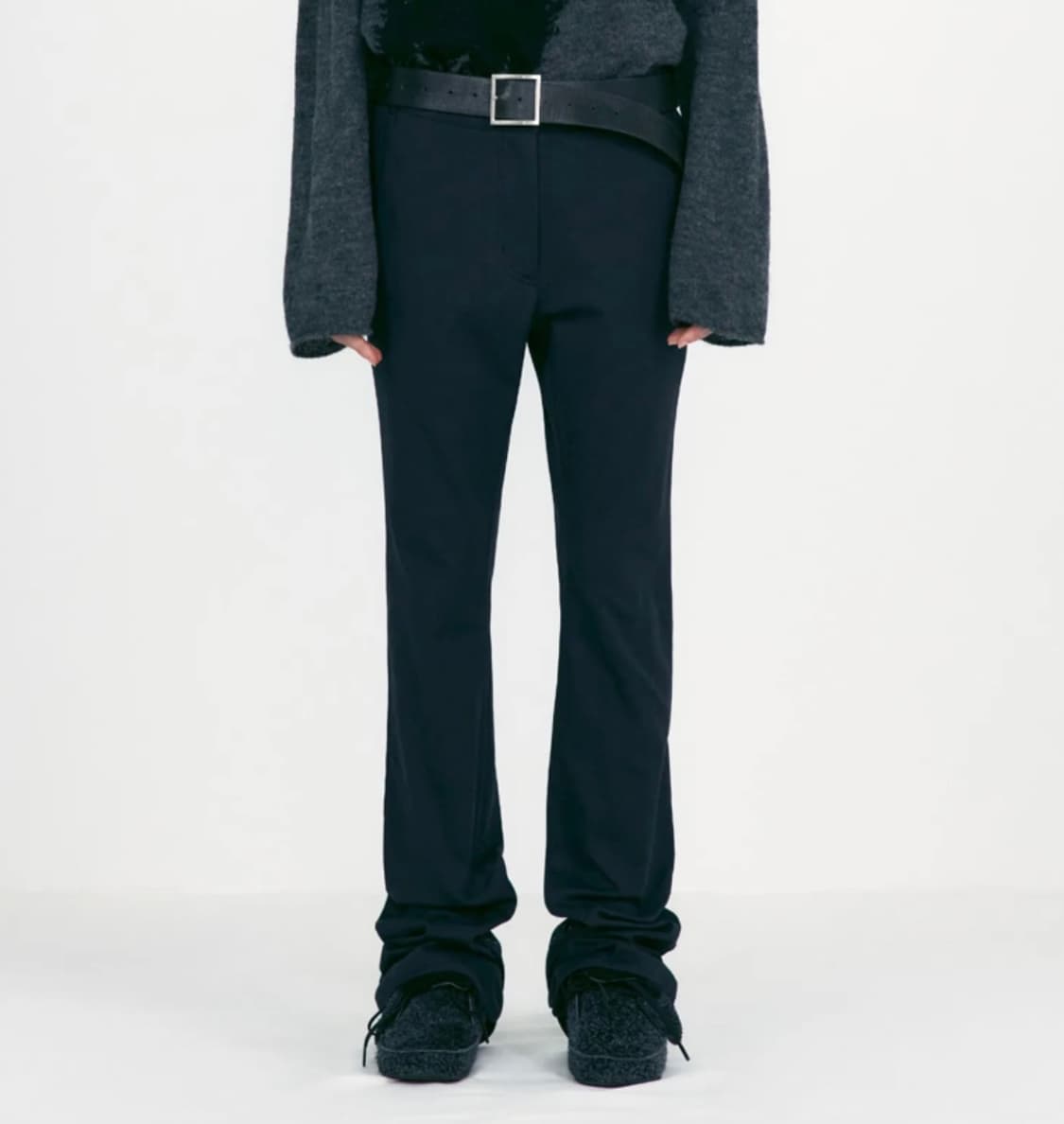 로우클래식 밑단 포인트 팬츠 상품이미지2